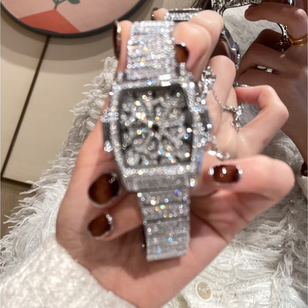 Watch Full of Diamonds Sparkling Neck Hanging Versatile Elegant Watch