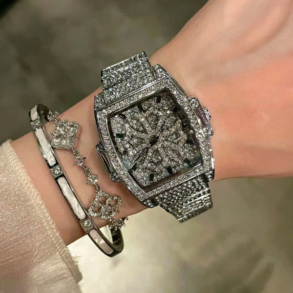 Watch Full of Diamonds Sparkling Neck Hanging Versatile Elegant Watch
