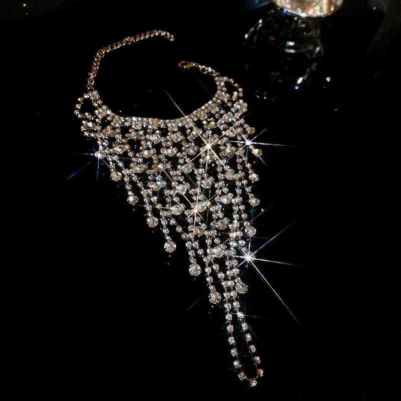 Silver Sparkling Diamond Bracelet for Women, Light Luxury Niche High-end Exquisite Accessory, 2025 New Hot Design Sense Jewelry
