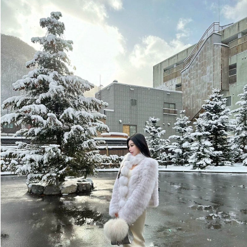 Maoqiu niche design fur coat