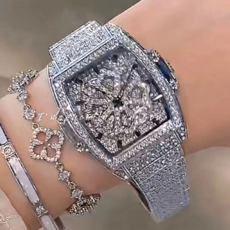 Watch Full of Diamonds Sparkling Neck Hanging Versatile Elegant Watch