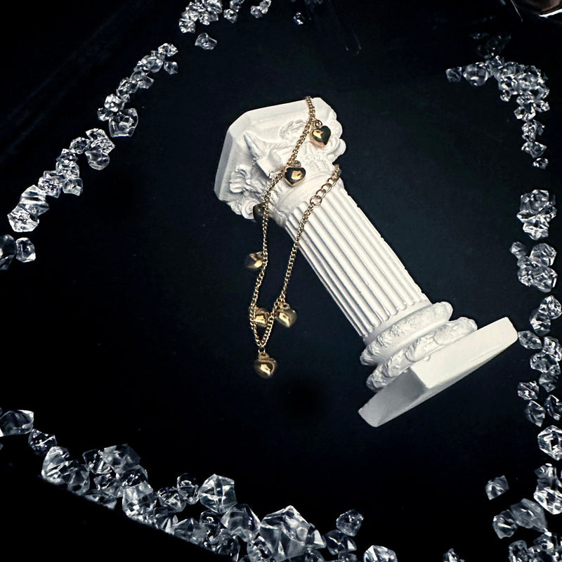 Couple Wrist Tassel Gold Doudou Bracelet Fashion Japanese and Korean Bracelet Extravagant Thousand Gold Wind