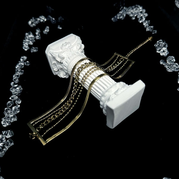 ins style couple wrist expensive tassel chain bracelet thousand gold wind bracelet