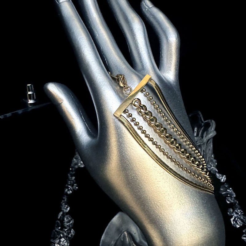 ins style couple wrist expensive tassel chain bracelet thousand gold wind bracelet