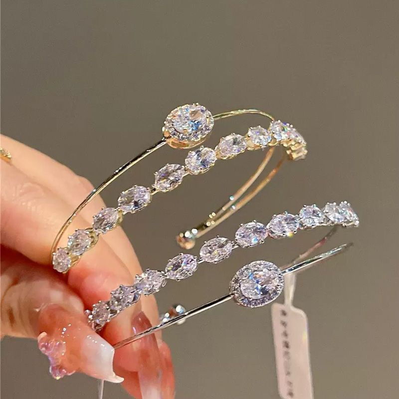 Pure desire sexy rhinestone double-layer bracelet extravagant thousand gold wind bride bracelet sparkling diamond double ring bracelet women's fashion