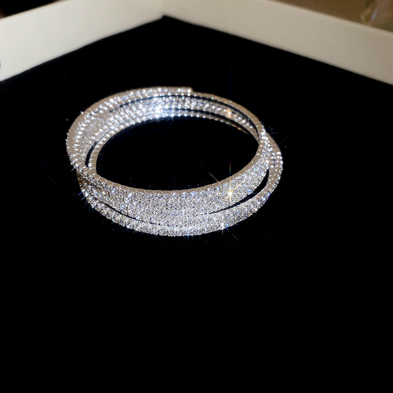Pearl Elastic Bracelet for Women New High-End Sense Bracelet Light Luxury Niche Exquisite Summer Versatile Hand Jewelry