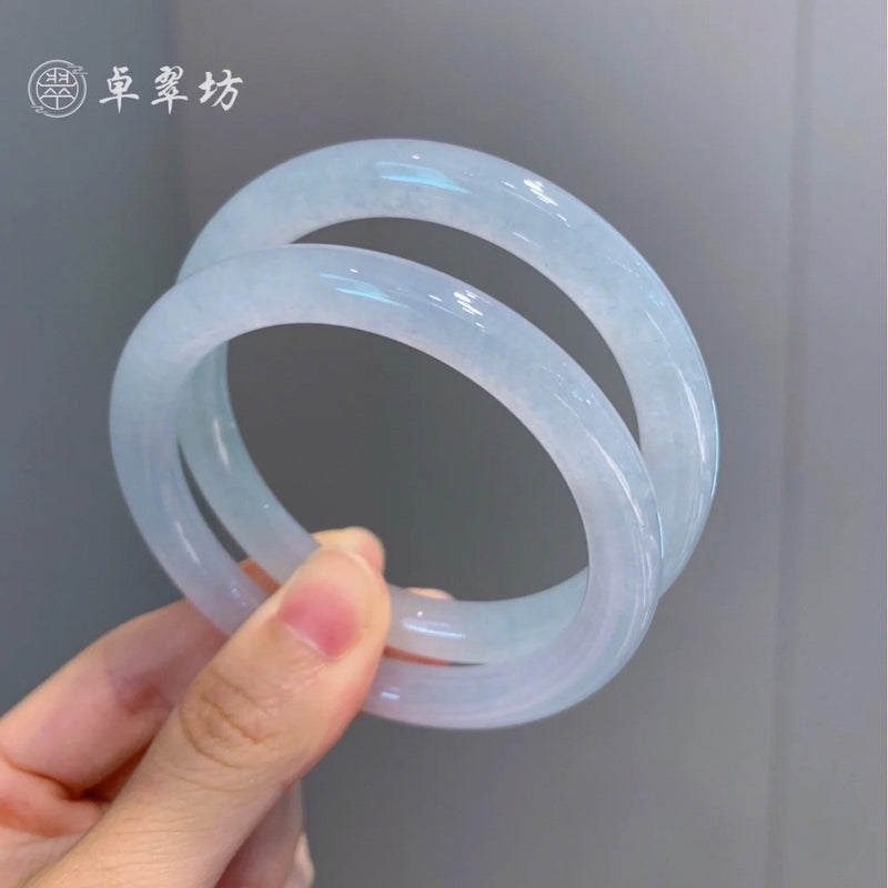 10mm New Chinese Style Ice Transparent White Agate White Moonlight Bracelet Imitation Agate Bracelet Lychee Frozen Round Bracelet Trendy Women