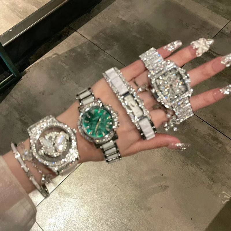 High-end Women's Watch Internet Celebrity High Appearance Full Diamond Watch