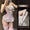 4379Pink【Skirt+Underpants+Leg Ring*2】+S3White