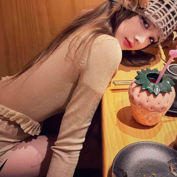 Pure Desire Style Sexy Hot Girl Bodysuit Women New Slim Fit Long Sleeve 3D Flower Base Shirt Bodysuit Shorts Fashion Autumn