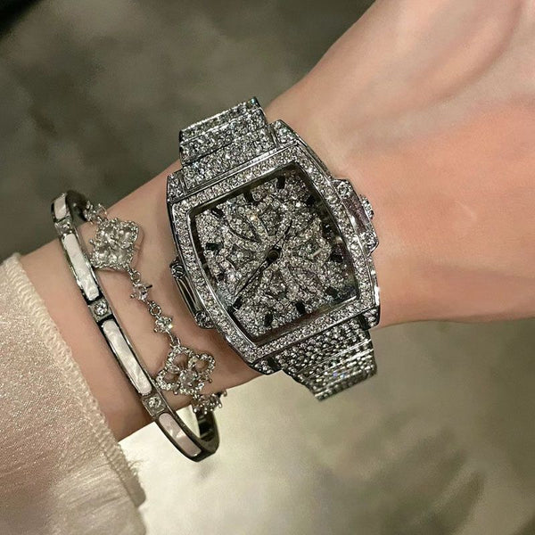 High-end women's watch Internet celebrity high-value full diamond watch