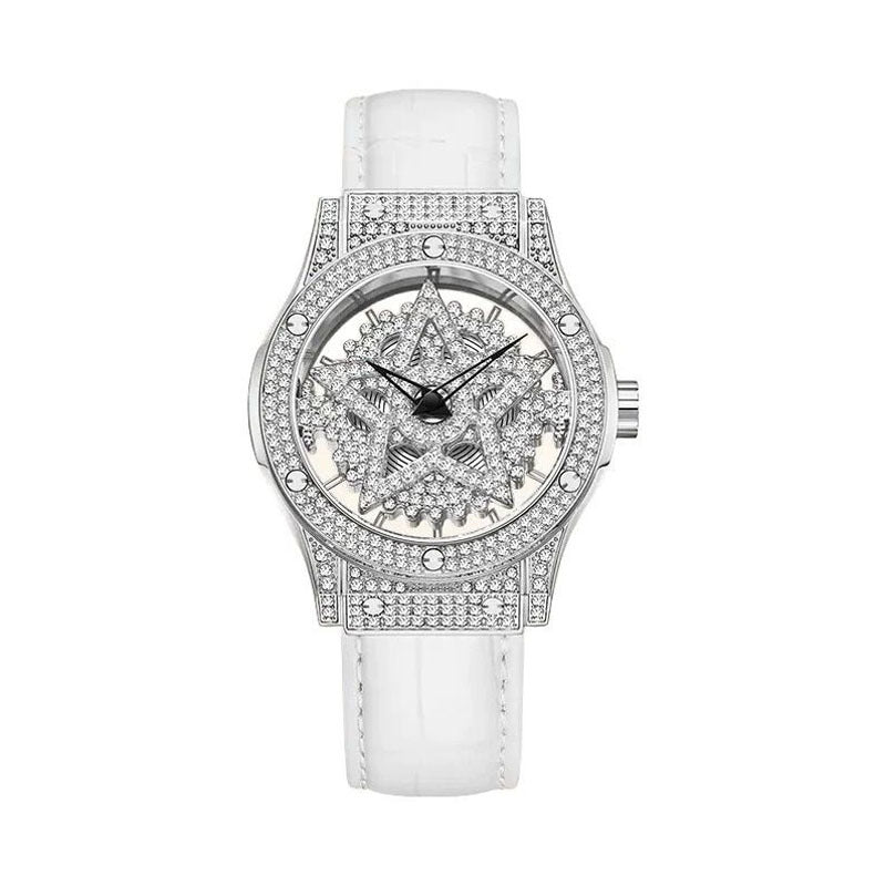 Ins Transparent White Watch Lucky Watch