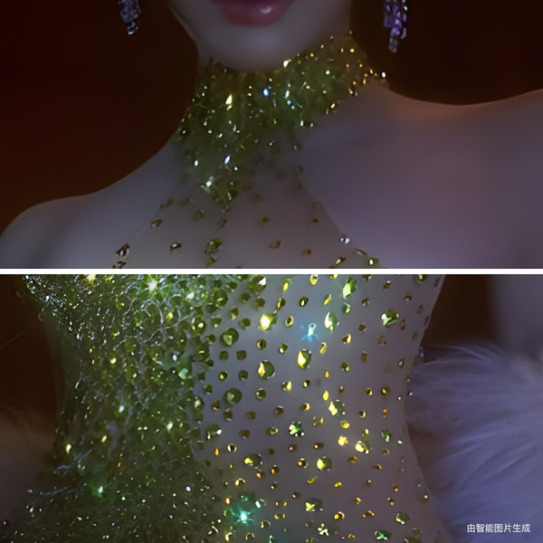 Pure Desire Wind Sexy Hot Girl Water Diamond Package Hip Tail Tail Dress for Women's Summer Birthday Party Light Luxury Dress