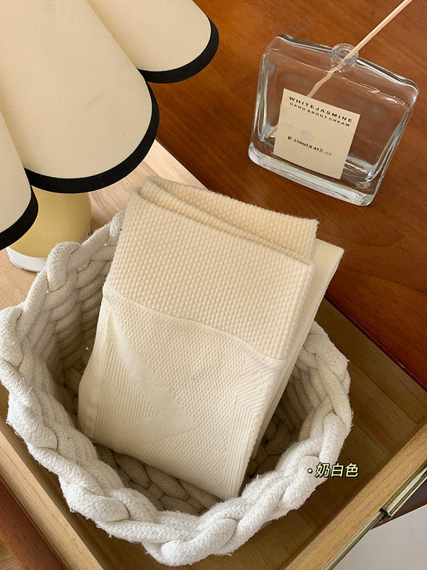 Gray Japanese jk wear milk white pantyhose autumn and winter thickened velvet gray leggings women's cotton looks thin