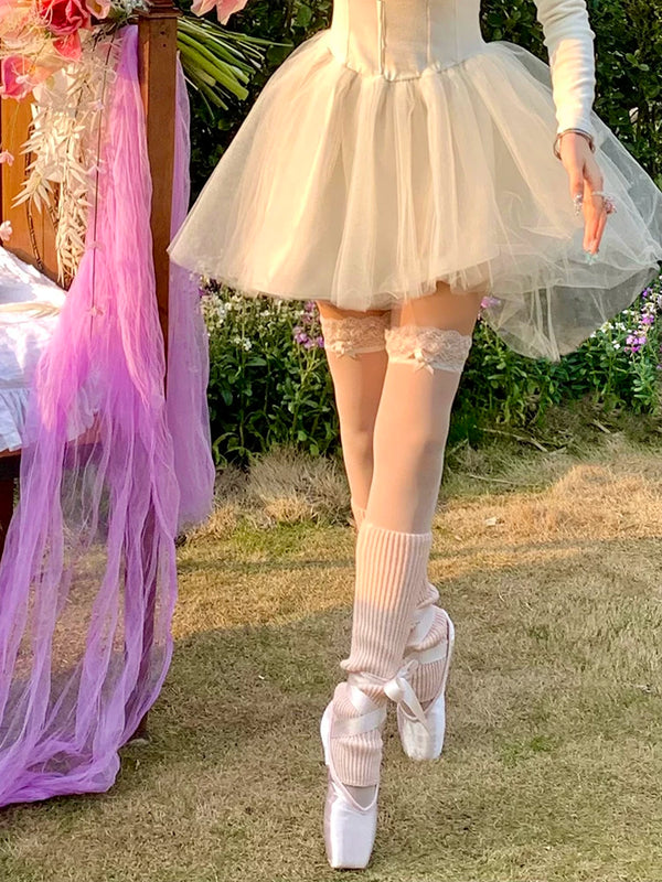 Fashion niche pure desire white silk 3D lace suspender black silk thigh socks sexy ultra-thin non-slip stockings