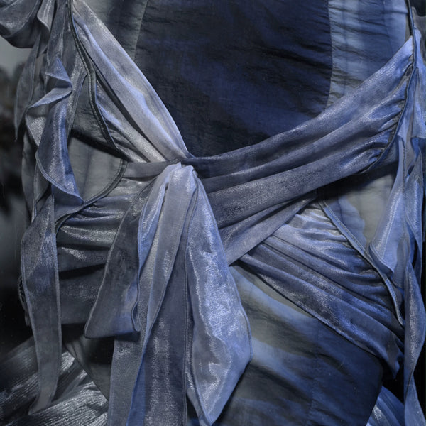 Gothic tie-dye slim-fit fishtail sexy chiffon midi skirt - christmas edition