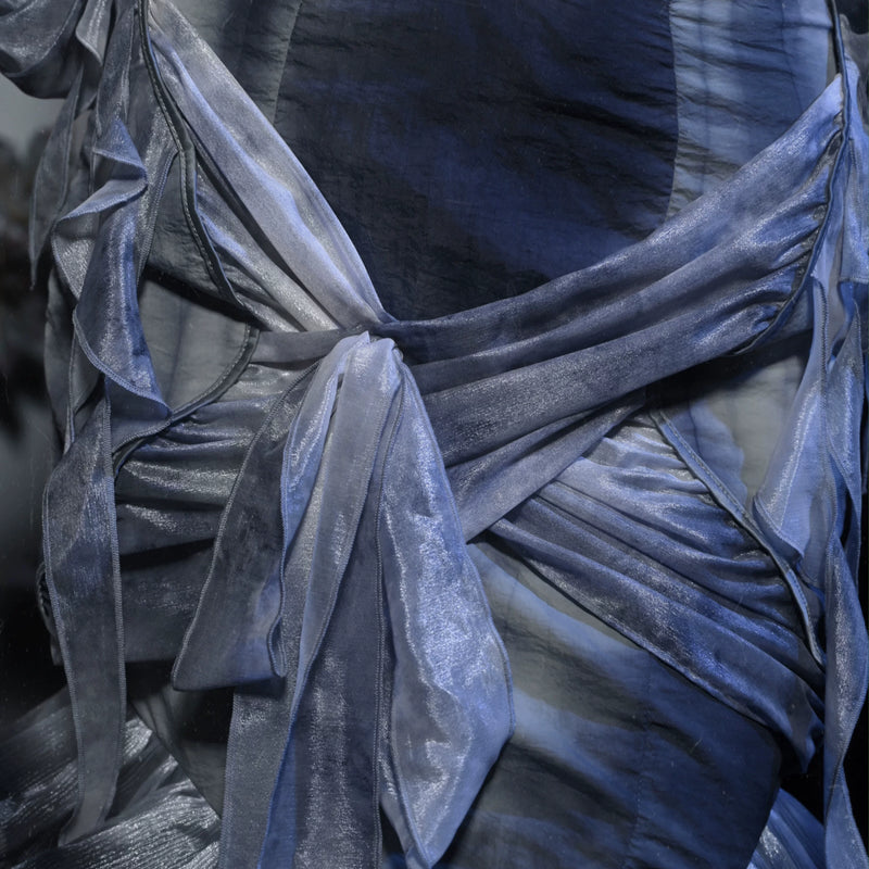 Gothic tie-dye slim-fit fishtail sexy chiffon midi skirt - christmas edition