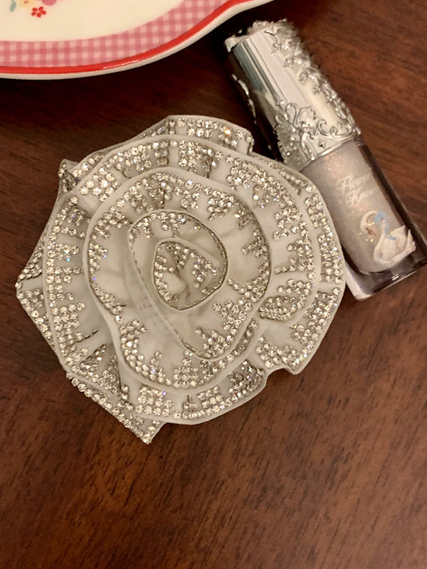 Fashion niche sexy black silk suspenders integrated socks female pure desire wind rose flowers knee high long tube thin