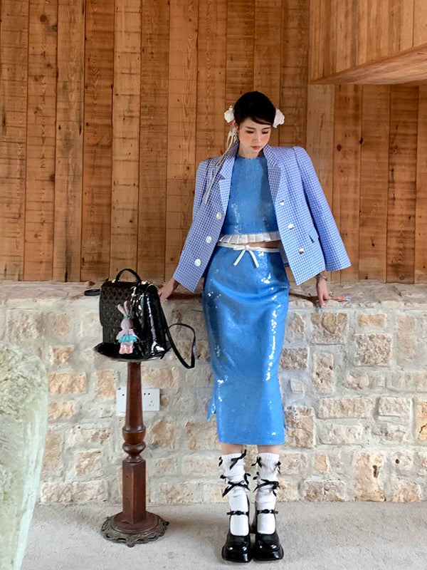 Fashion niche pink bow medium tube sweet stacking socks ballet girl jennier same style