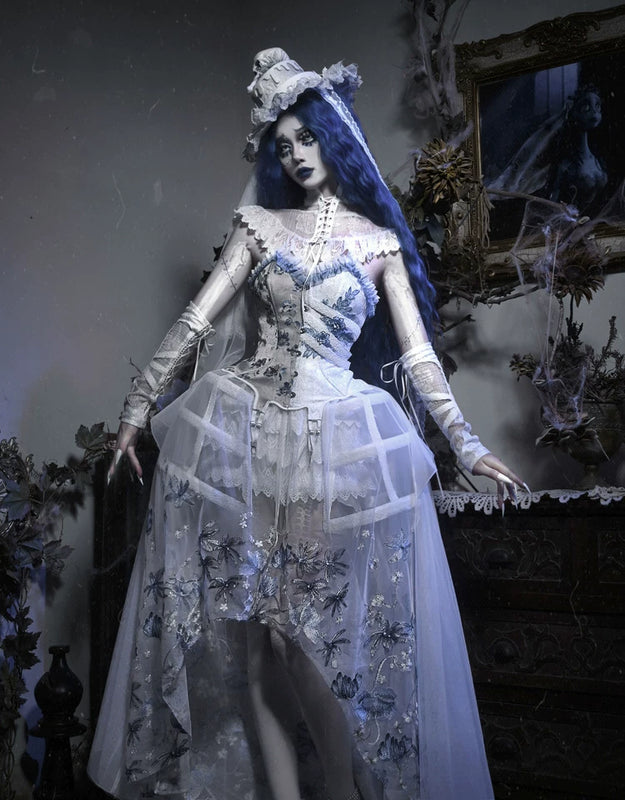 Special ribbed lace chiffon tailored bolero top - christmas edition