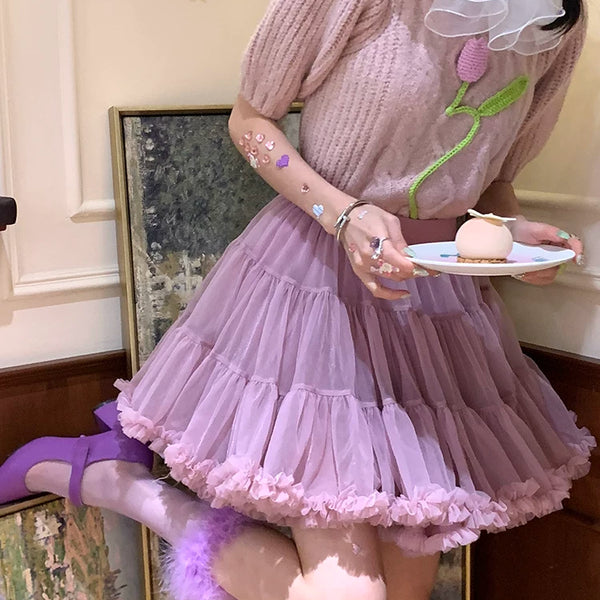 Fashion original design, spring socks Aurora fluffy socks medium tube socks sweet girl college style white