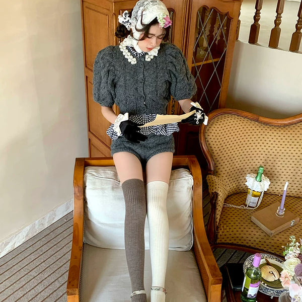 Fashion niche women's wool socks women's medium tube Japanese thickened long tube stacking socks autumn and winter cashmere socks