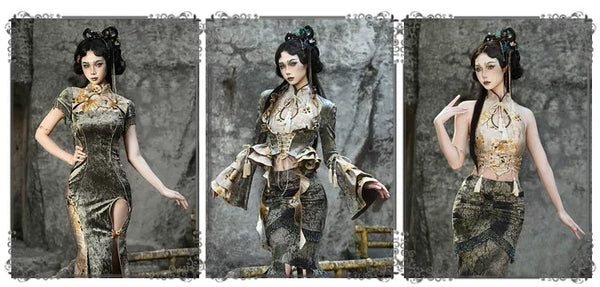 Spring Dragon Festival New Chinese-style disc buckle slim fish bone elastic waist girdle waist seal Christmas