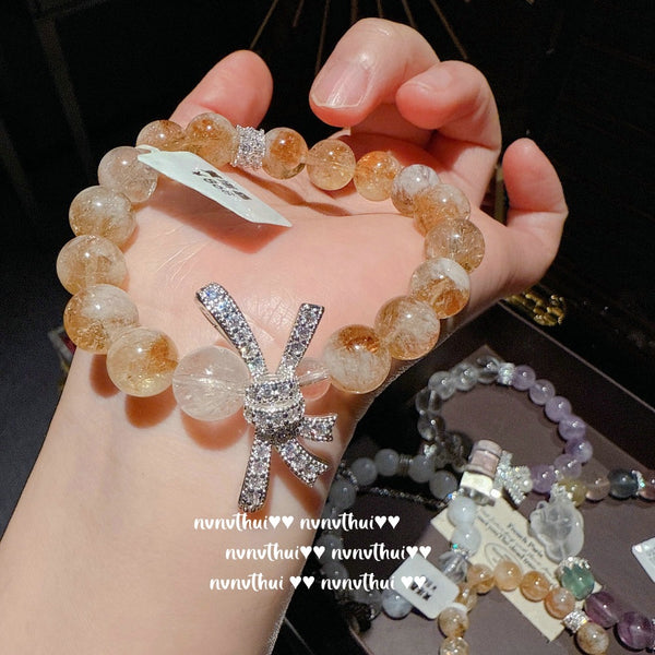 Floral Gilded Uruguay Purple Snowflake Ghost Bracelet