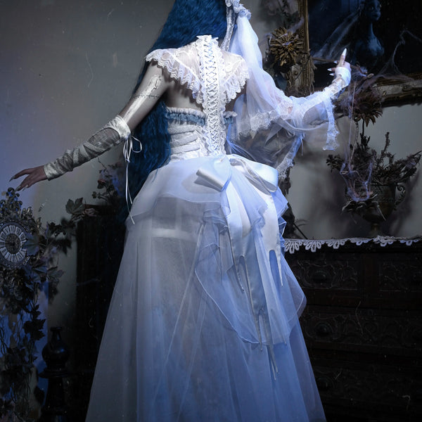 Special ribbed lace chiffon tailored bolero top - christmas edition