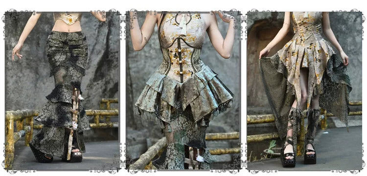 Spring Dragon Festival New Chinese-style disc buckle slim fish bone elastic waist girdle waist seal Christmas