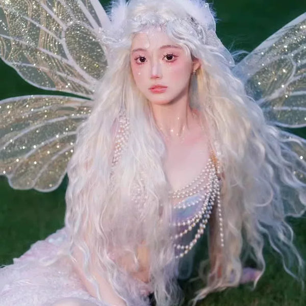 Original design crystal butterfly bustier - light purple ethereal dream handmade butterfly corset top