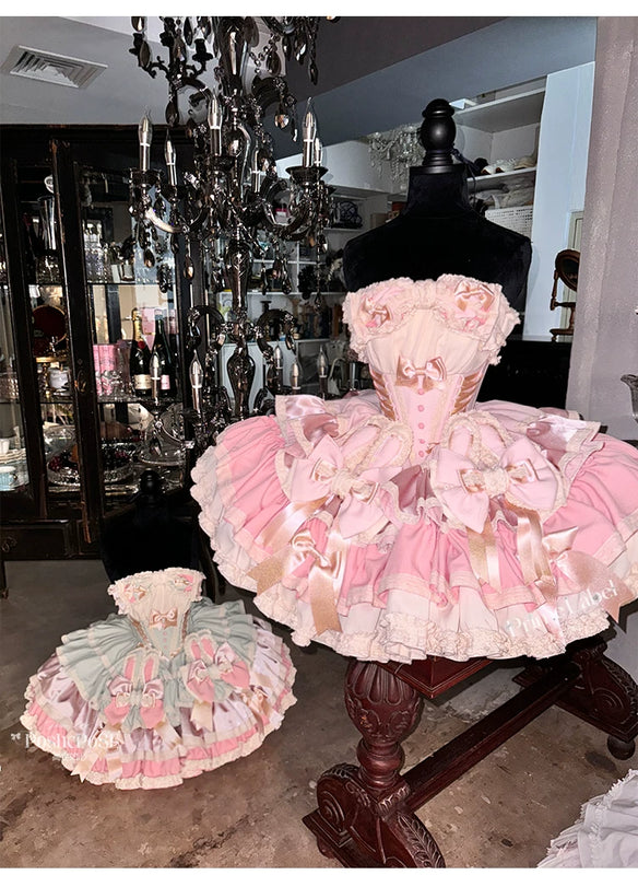 【ribbon dance】reborn edition 【pink bunny】pink cos christmas, halloween princess dress