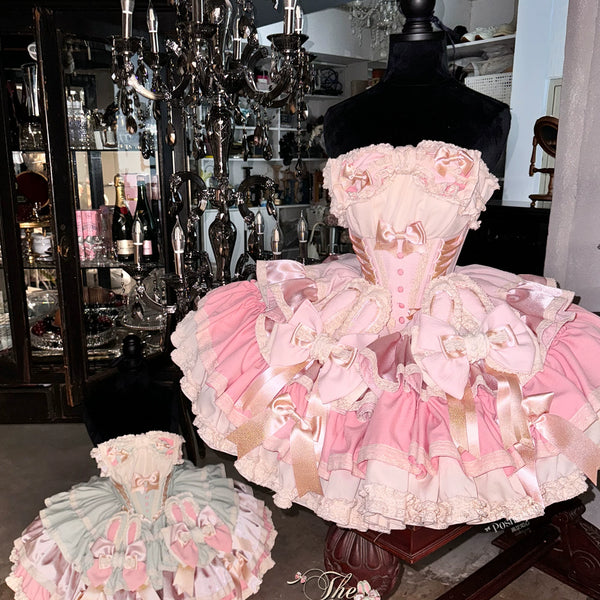 【ribbon dance】reborn edition 【pink bunny】pink cos christmas, halloween princess dress