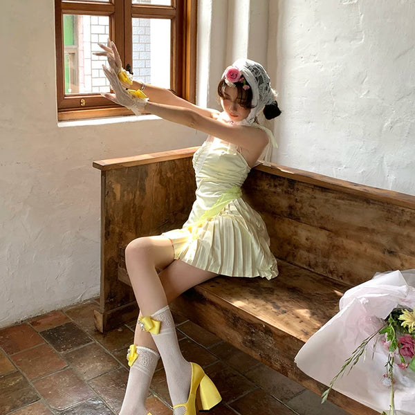 Fashion niche spring and summer court gorgeous texture glossy ribbon inlaid gemstone lace mesh jewelry gloves