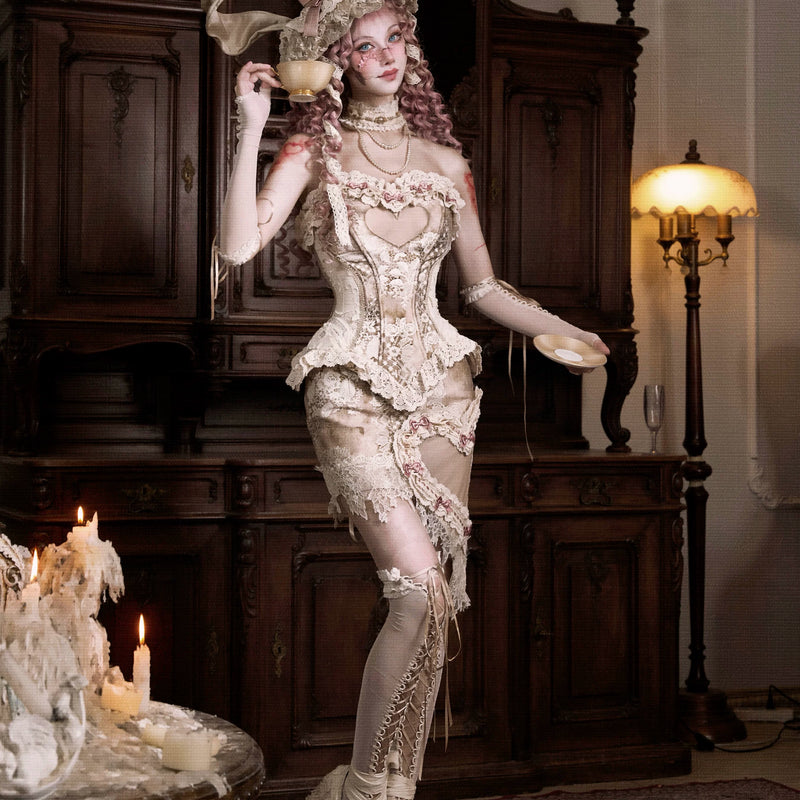 Original Eros poem box love lace retro elegant bow skirt Christmas