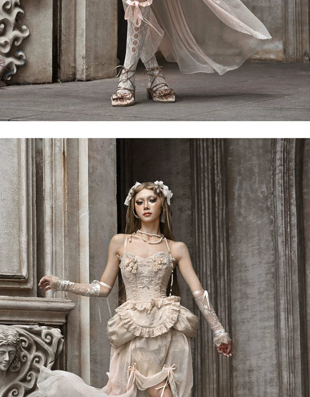 Ballet collection heavy industry classical european style fishbone bustier christmas court vest