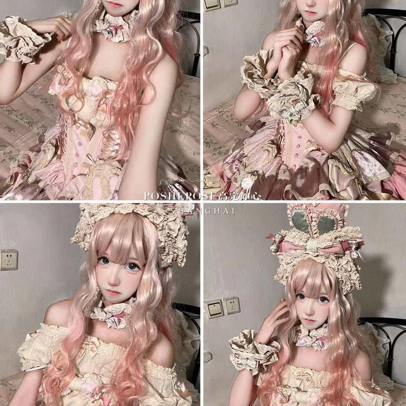 【ribbon dance】reborn edition 【pink bunny】pink cos christmas, halloween princess dress