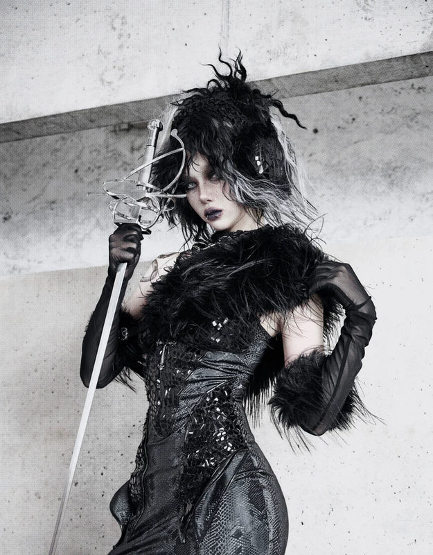 Original ◆ Snake eyes shadow snake pattern stretch gothic suspender dress dress mermaid dress christmas halloween dress