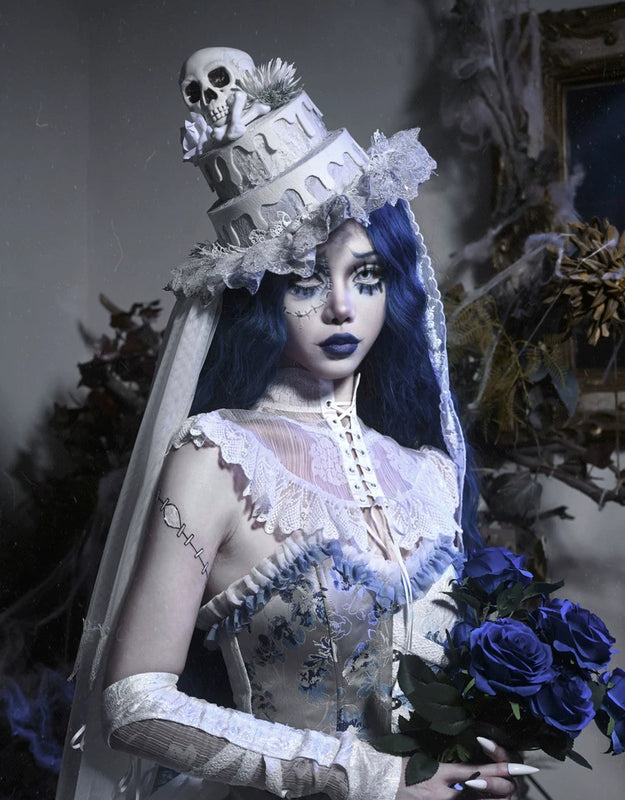 Special ribbed lace chiffon tailored bolero top - christmas edition