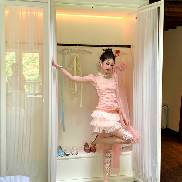 Fashion niche design European and American hollow net socks fishing net socks pure desire three-dimensional lace flower big net socks pantyhose