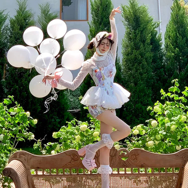 Fashion niche girl heart dark pattern lace calf socks spring and summer ultra-thin Korean girl medium tube socks