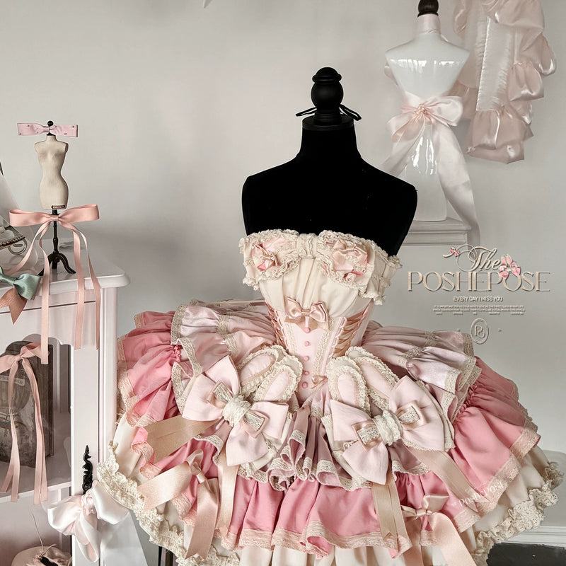 【ribbon dance】reborn edition 【pink bunny】pink cos christmas, halloween princess dress