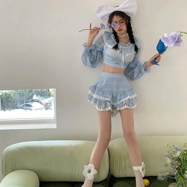 Fashion niche, hand-sewn pearl flower heavy industry short socks pearlescent glass socks thin pure desire wind white socks