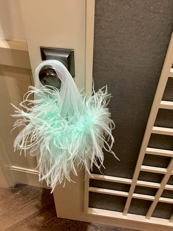 Fashion original fairy beauty feather long yarn gloves photo versatile dress styling accessories gloves can be customized