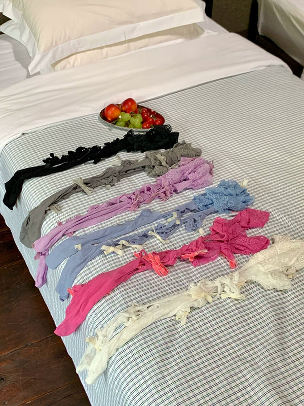 Fashion niche design personality tear catwalk over knee stockings nightclub hottie Lolita high stockings