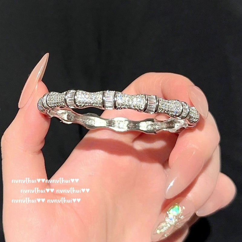 White Moonlight Litchi Frozen Jade Gemstone Bracelet Water Spirit Water Spirit White Jade Gemstone Agate Flower Ring New Chinese Style