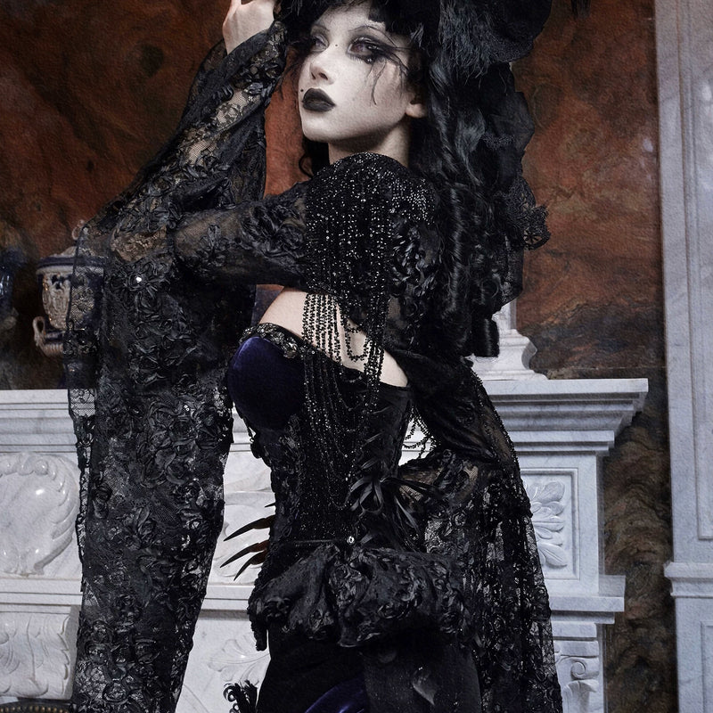 Gorgeous Beaded Sleeve Vest Top Christmas