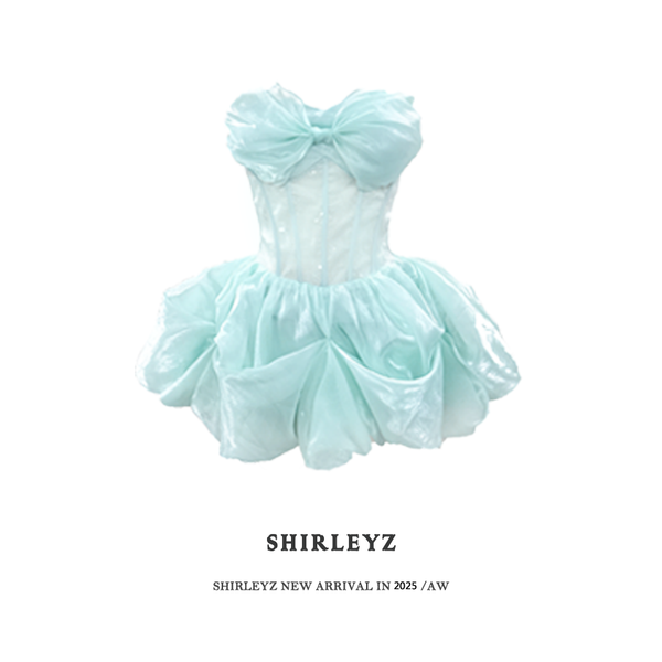 Green Spirit Fairy French Green Tub Top Fishbone Dress Fairy Princess Dress Bud Dress Dress