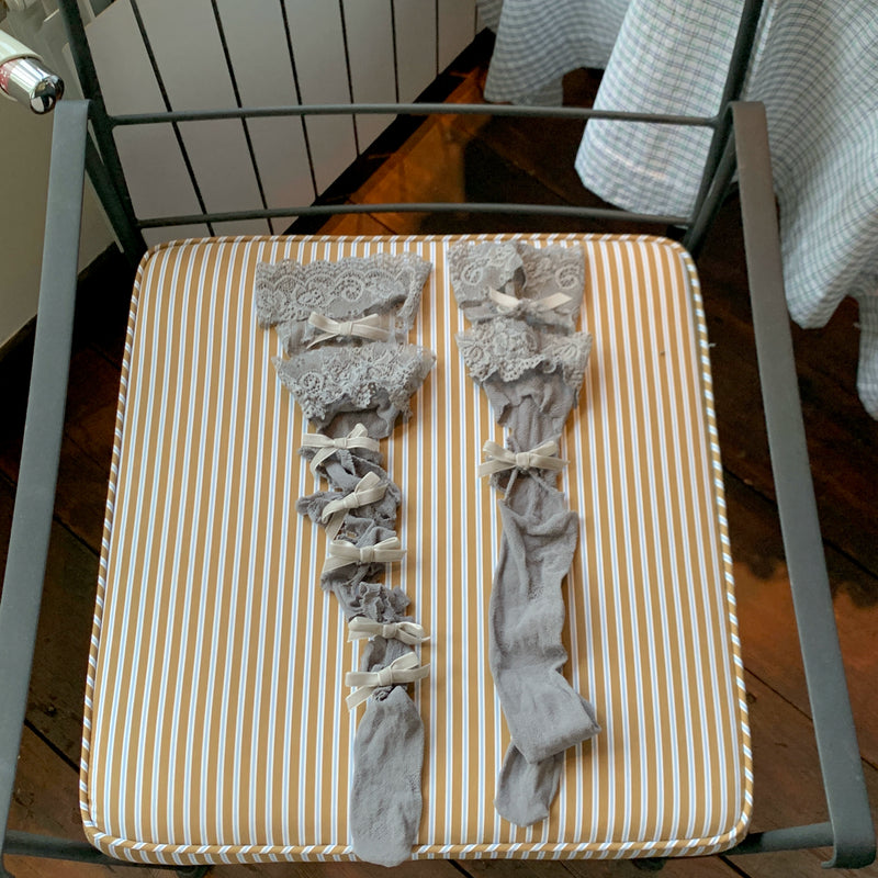 Fashion niche design personality tear catwalk over knee stockings nightclub hottie Lolita high stockings