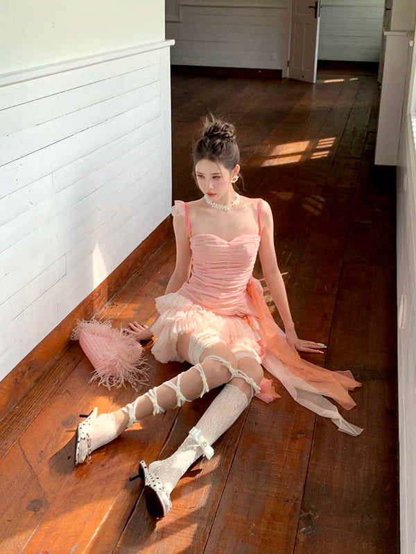 Fashion niche design pearl bow breathable jacquard socks versatile medium tube sweet beautiful women socks stacking socks